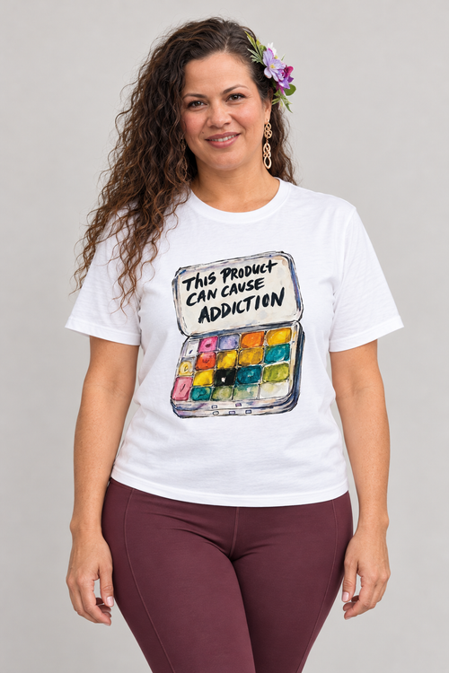 Art Addiction Palette T-Shirt |Heavyweight Unisex Crewneck T-shirt | Gildan® 5000
